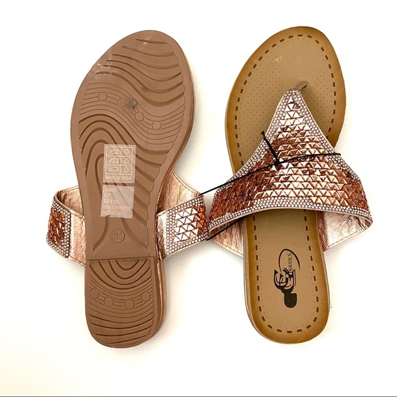 CG shoes Evie rose gold flip flops - Picture 3 of 7